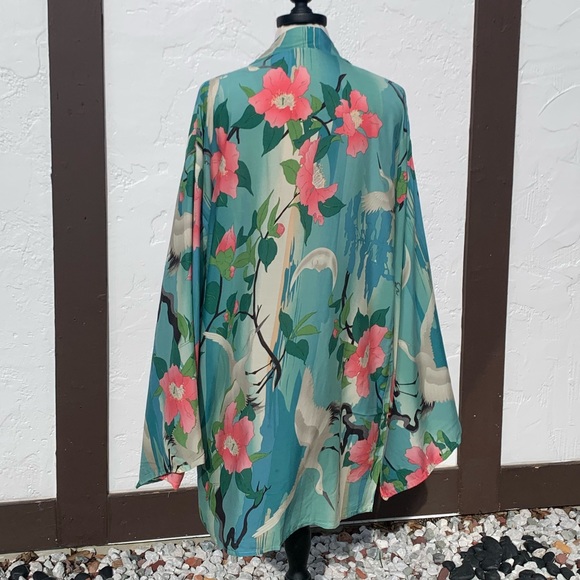 New Gorgeous Bohemian Mixed Print Kimono Robe Jacket - Picture 7 of 11